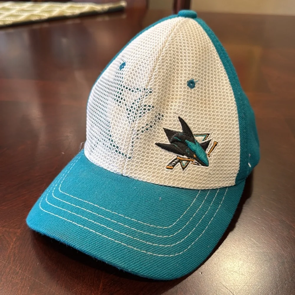 Zephyr Kids cap Teal and White Cap with Shark Logo Youth